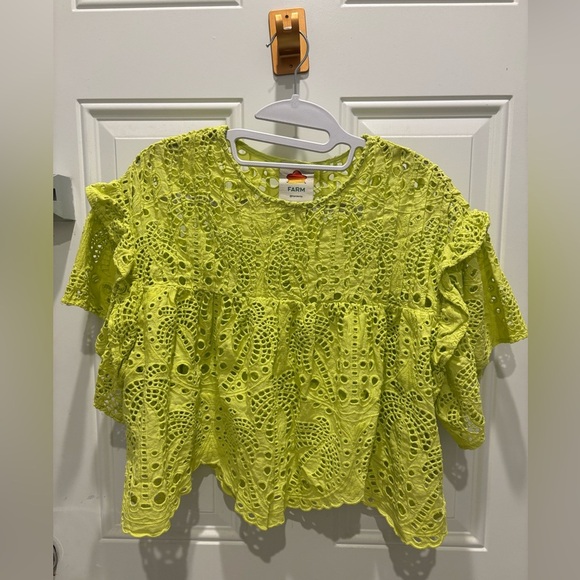 Farm Rio
Lime green palm tree richilier top - Picture 3 of 5